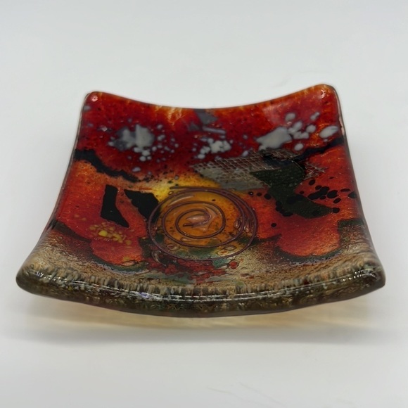 Fused Glass Trinket Dish - Picture 3 of 7